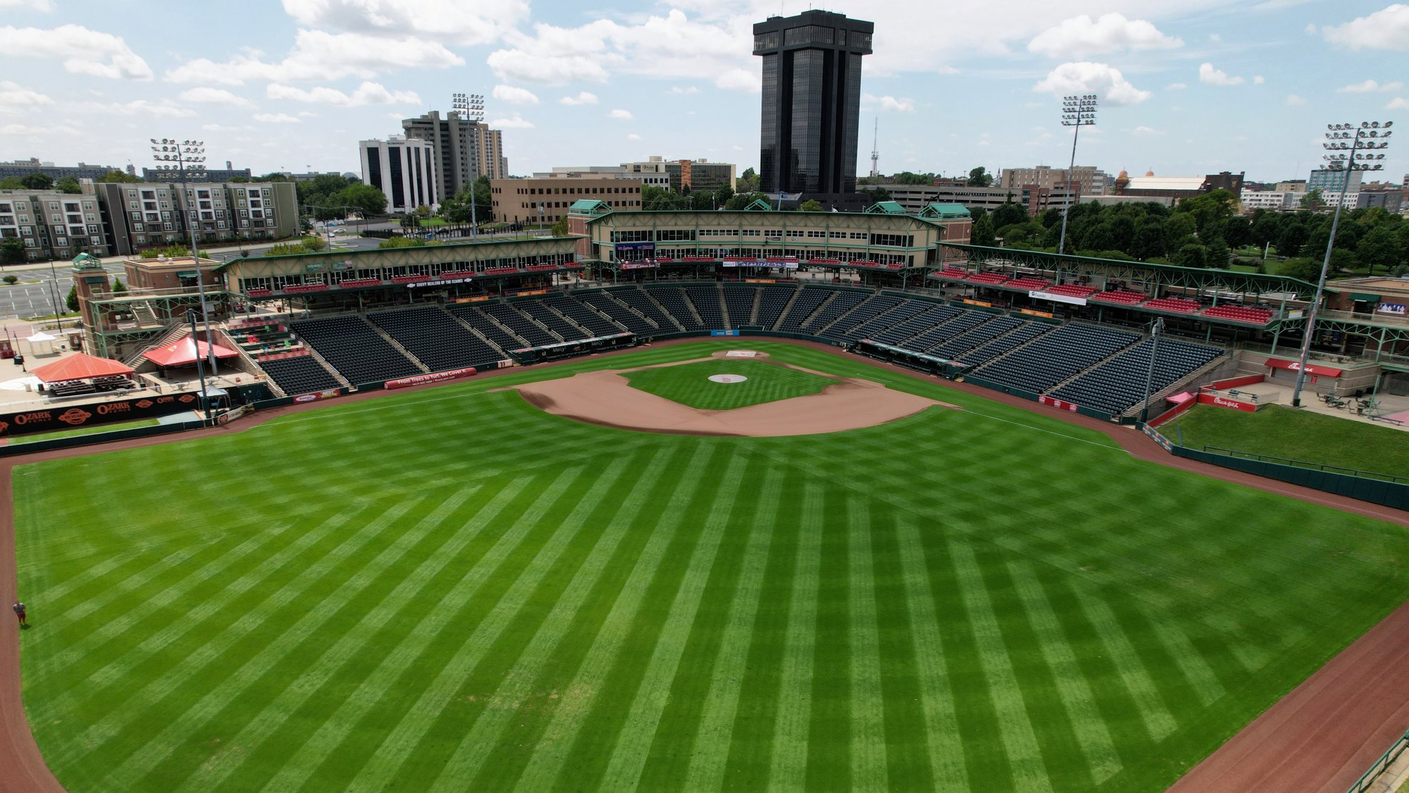 Downtown Springfield and Hammons Field